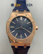 Royal Oak 15510OR 41mm Best Version Rose Gold/Blue Dial Super Clone