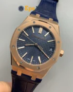 Royal Oak 15510OR 41mm Best Version Rose Gold/Blue Dial Super Clone