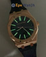 Royal Oak 15510OR 41mm Best Version Rose Gold/Blue Dial Super Clone