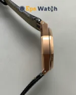 Royal Oak 15500OR Rose Gold 41mm Black Leather Strap Super Clone