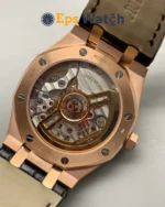 Royal Oak 15500OR Rose Gold 41mm Black Leather Strap Super Clone
