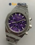 Royal Oak Chronograph 26240ST 41mm Purple Dial SH4401 Super Clone