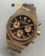 Royal Oak Chronograph 26239OR 41mm Brown Dial SA4401 Super Clone