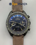 Speedmaster Best Edition 44mm Black Dial Dark Brown Strap Super Clone