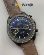 Speedmaster Best Edition 44mm Black Dial Dark Brown Strap Super Clone