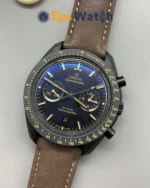 Speedmaster Best Edition 44mm Black Dial Dark Brown Strap Super Clone