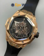 Big Bang Series Black Dial 18K Rose Gold Bezel 45mm Super Clone