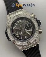 Big Bang 44mm Black Dial Diamond Bezel Super Clone