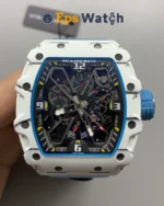 Richard Mille RM35-03 Best Version Blue Silicone Strap Super Clone