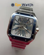 Cartier Santos Best Version 40mm Skeleton Blue Dial Super Clone