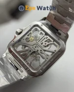 Cartier Santos Best Version 40mm Skeleton Blue Dial Super Clone
