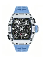 Richard Mille RM35-03 Best Version Blue Silicone Strap Super Clone