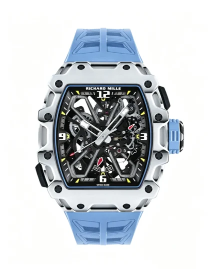 Richard Mille RM35-03 Best Version Blue Silicone Strap Super Clone