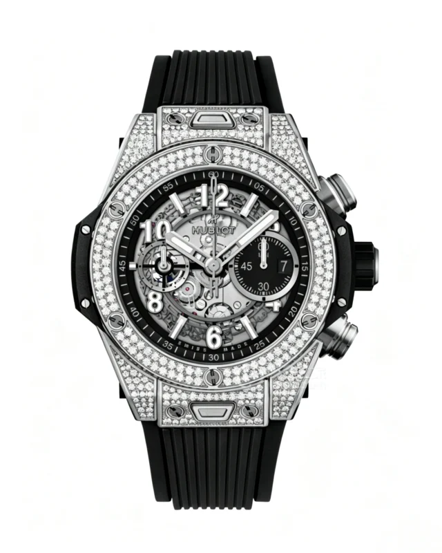 Big Bang 44mm Black Dial Diamond Bezel Super Clone