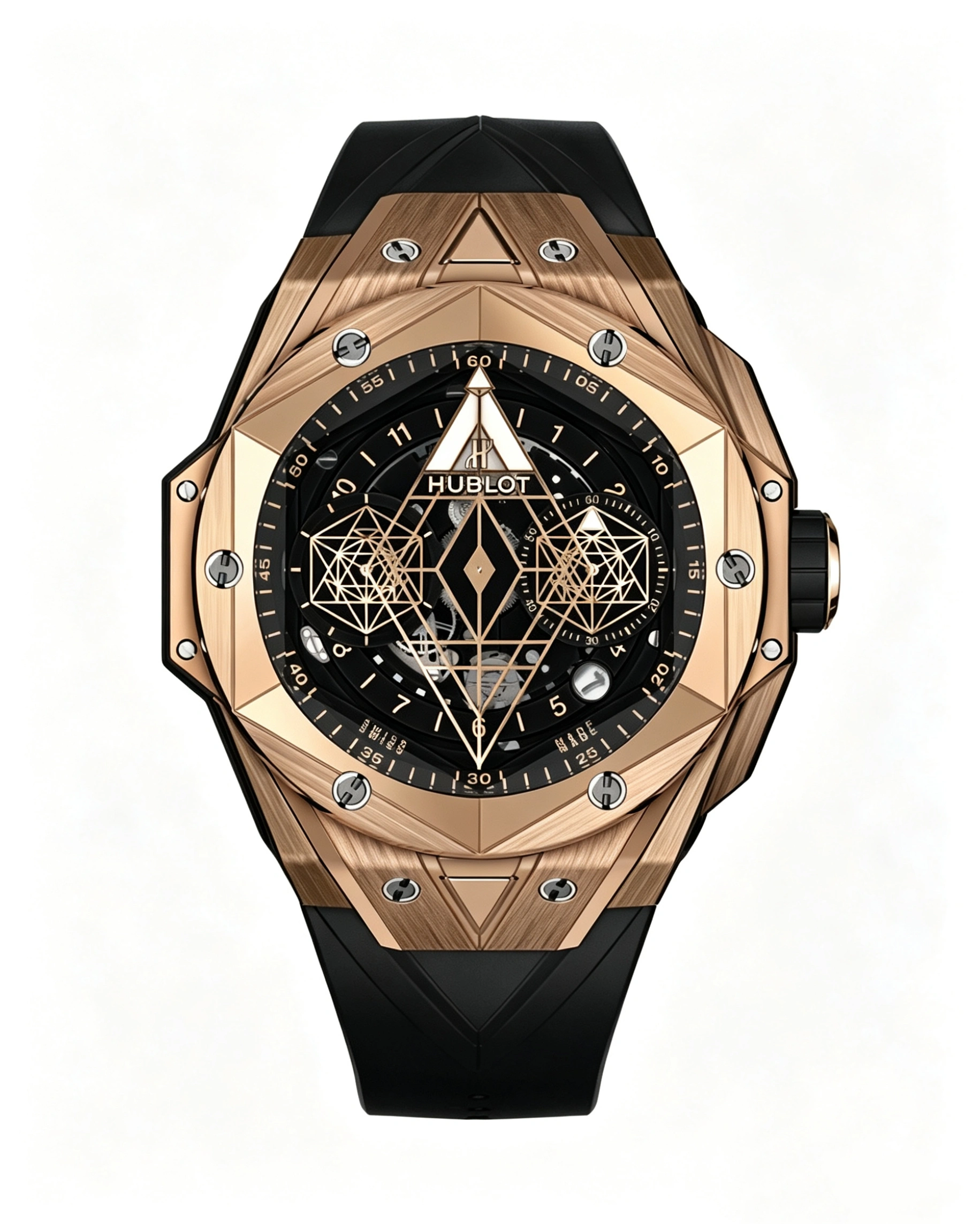 2026_06_18_02_57_35_IMG_4468 Big Bang Series Black Dial 18K Rose Gold Bezel 45mm Super Clone